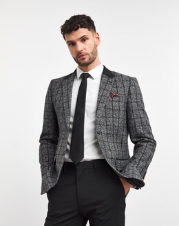 Joe Browns Grey Check Blazer Regular Length