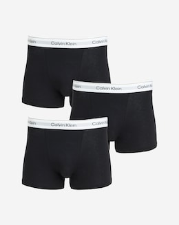 Calvin Klein 3 Pack Icon Cotton Stretch Trunk - Black