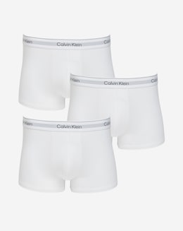 Calvin Klein 3 Pack Icon Cotton Stretch Trunk - White