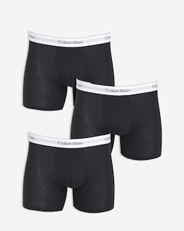 Calvin Klein 3 Pack Icon Stretch Boxer Brief - Black