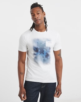 Calvin Klein Layered Photo Print T-Shirt - White