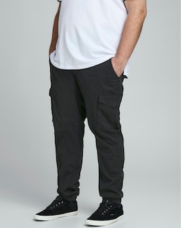 Jack &amp; Jones Black Paul Cargo Trouser 31in