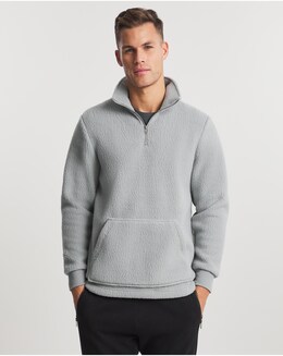 Heavy Borg 1/4 Zip Funnel Neck Fleece L