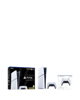 PlayStation 5 Digital &amp; White Dualsense Controller Bundle