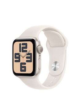 Apple Watch SE GPS 40mm Starlight Aluminium Case with Starlight Sport Band - M/L