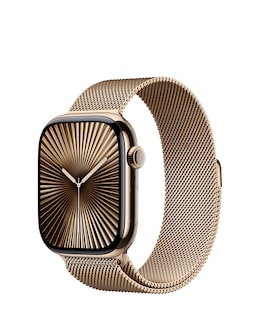 Apple Watch Series 10 GPS/Cellular 46mm Gold Titanium Case, Milanese Loop - S/M