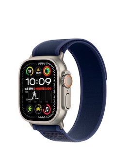 Apple Watch Ultra 2 GPS/Cellular 49mm Natural Titanium Case, Blue Trail Loop S/M