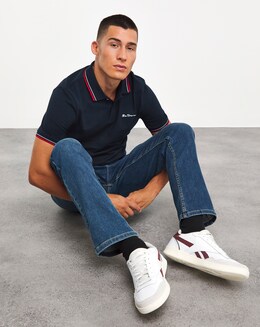 Ben Sherman Dark Navy Short Sleeve Signature Tipped Polo