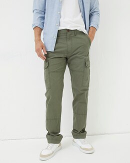 Fatface Khaki Corby Straight Cargos