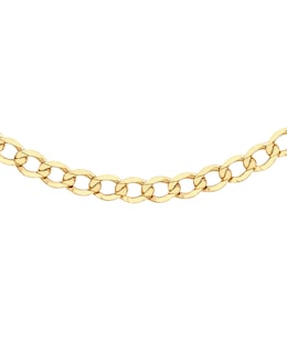 Gents 9 Carat Gold Flat Curb Chain