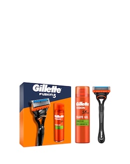 Gillette Labs Exfoliating Bar Men's Razor, 4 blades and Shave Gel Washbag Set