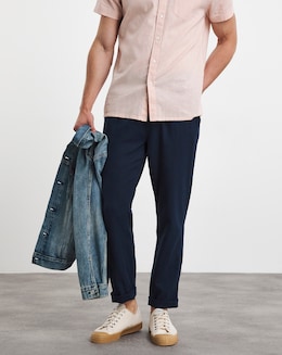 Linen Straight Fit Trouser - Image