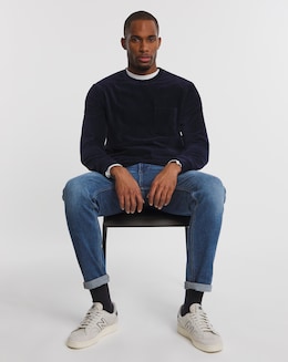 Velour Rib Long Sleeve T-shirt Long