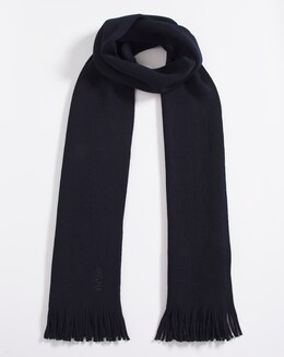BOSS Navy Logo Scarf