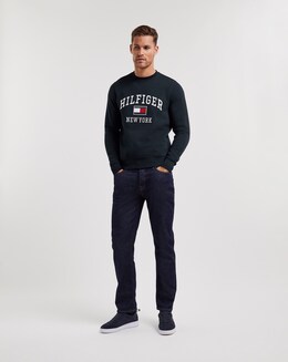 Tommy Hilfiger Navy Modern Varsity Sweatshirt