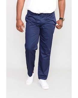 D555 BASILIO Full Elastic Waist Navy Rugby Trouser