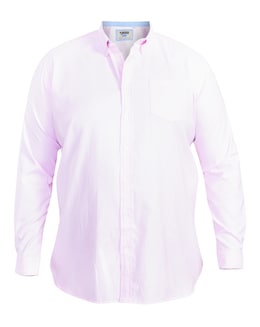 D555 Big &amp; Tall Richard L/S Button Down Oxford Shirt with Chest Pocket - Pink