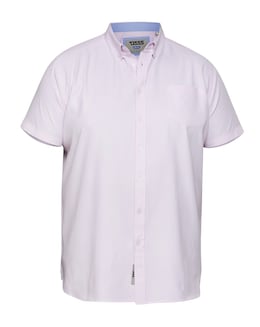 D555 James-PINK Basic Oxford Short Sleeve Shirt