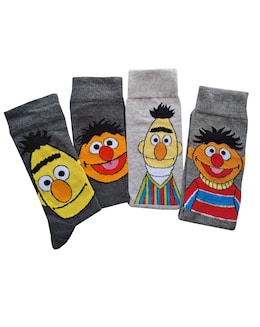 Bert &amp; Ernie 4pk Socks