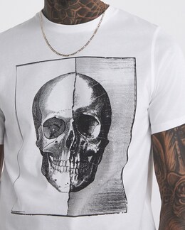 Skull Print Graphic T-shirt
