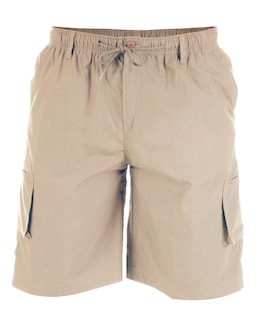 D555 Big &amp; Tall Nick Cargo Short with Shaped Leg Pockets - Sand
