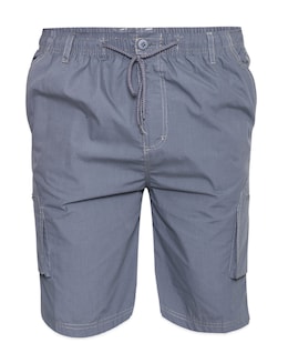 D555 Big &amp; Tall Nick Cargo Short with Shaped Leg Pockets - Dark Grey