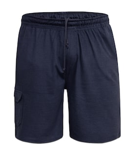 D555 Big &amp; Tall John Lightweight Cotton Cargo Shorts with Side Zip Pocket - Navy