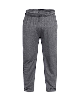 D555 Rory Lightweight Cotton Jogging Bottom With Open Hem &amp; Zipper Pockets Grey