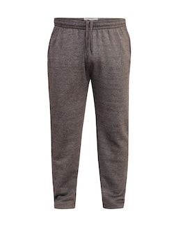 D555 Albert Heavy Weight Jogging Bottom With Open Hem &amp; Zipper Pockets Grey