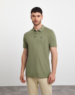 Wolf Embroidered Polo Long