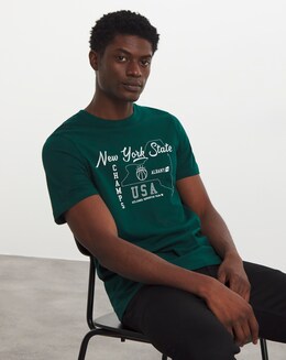 NY State Print Graphic T-Shirt