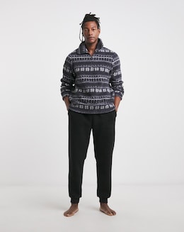 Borg Fairisle Loungewear Set