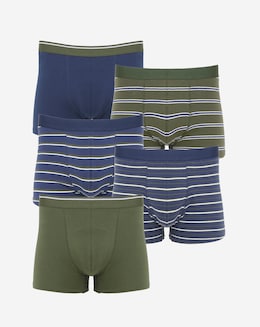 5 Pack Stripe Hipsters