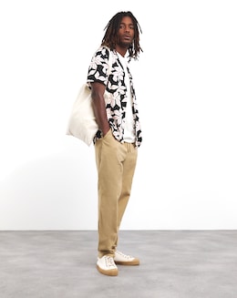 Floral Printed Holiday Shirt