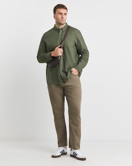 Long Sleeve Oxford Shirt Reg