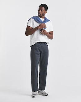 Union Blue Loose Fit Stretch Gabardine Jean