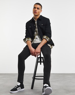 Skinny Fit Stretch Jeans Black
