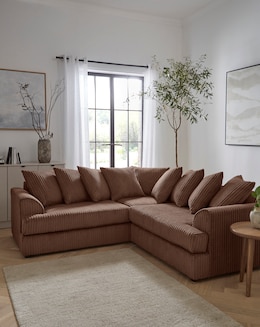 Ferguson Jumbo Cord Corner Sofa - Image