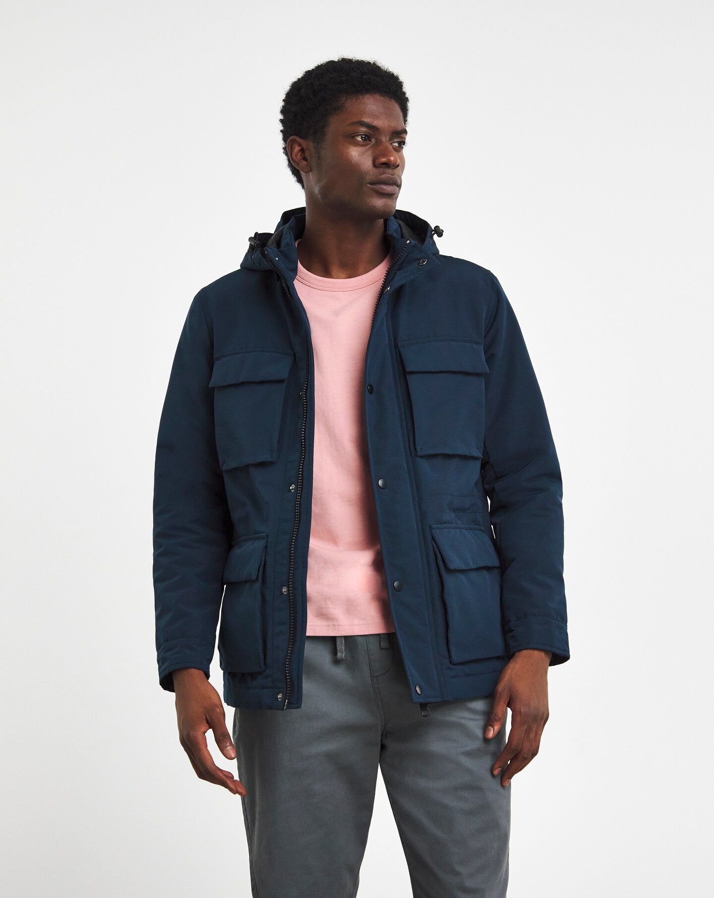Mens hooded jackets clearance on sale
