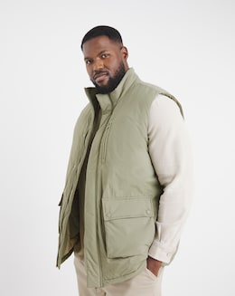 Stone Wadded Gilet