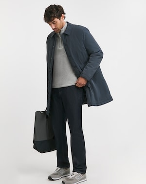 Navy Wadded Mac - Image 4