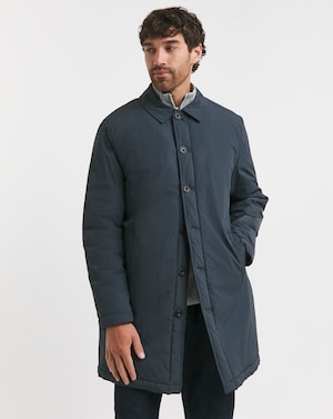 Navy Wadded Mac - Image 1