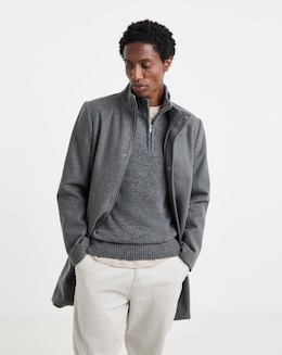 Funnel Neck Coat