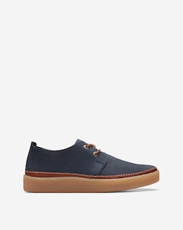 Clarks Clarkwood Low Shoe - Navy Nubuck
