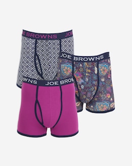 Joe Browns 3 Pack Boxer Shorts