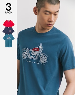 Joe Browns 3 Pack Long Length T-Shirts