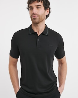 Cavin Klein Short Sleeve Liquid Touch Polo - Black