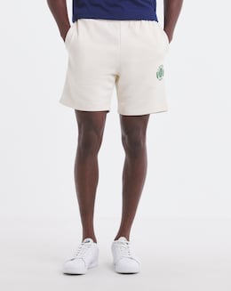 Lacoste Tennis Logo Sweat Short - Off White
