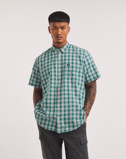 Lee Button Down Short Sleeve Shirt - Green