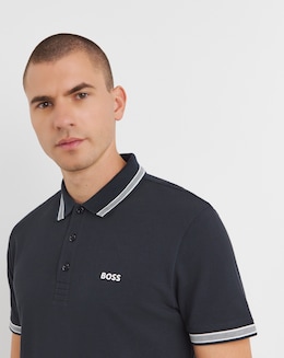 BOSS Dark Blue Classic Tipped Paddy Polo